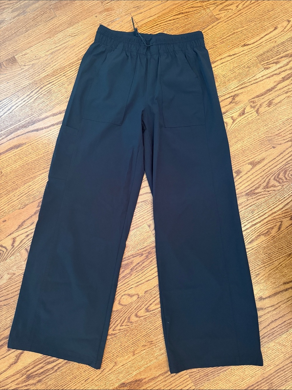 Avia Women’s Black Wide Leg Tapered Nylon Pants
